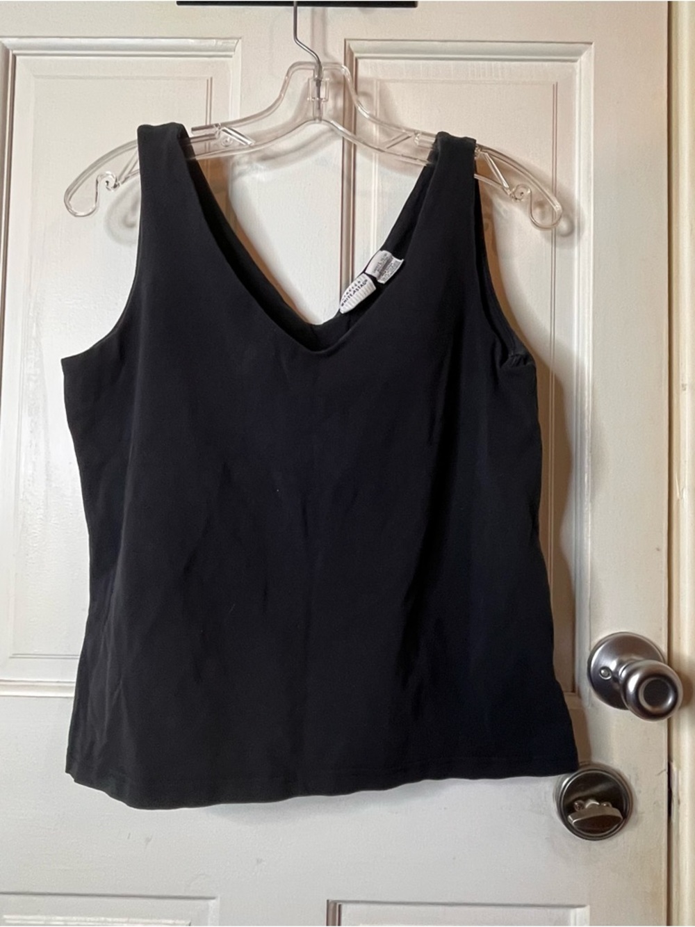 White Stag Black V-Neck Sleeveless Tank